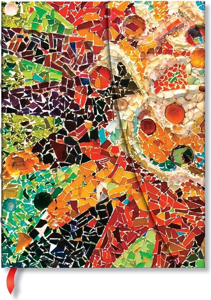Paperblanks Gaudi's Sun Gaudi's Mosaics Hardcover Journal Ultra Unlined Wrap 144 Pg 120 GSM