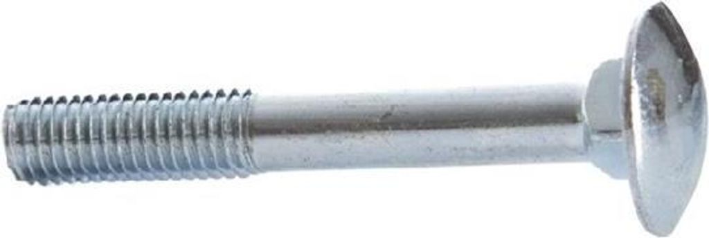 50x Schrauben DIN 603 Schloßschrauben Flachrund-Schrauben verzinkt Ø M8x60 mm