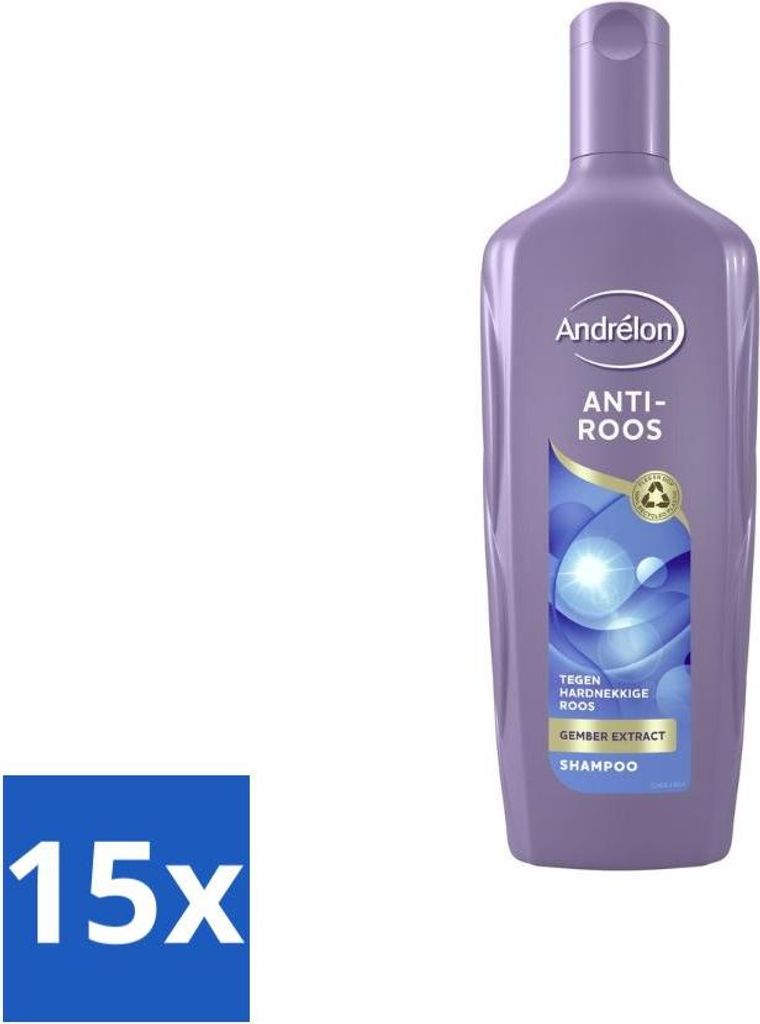 Andrélon Anti-Schuppen-Shampoo 300 ml - Vorteilspack - 15 Stücke