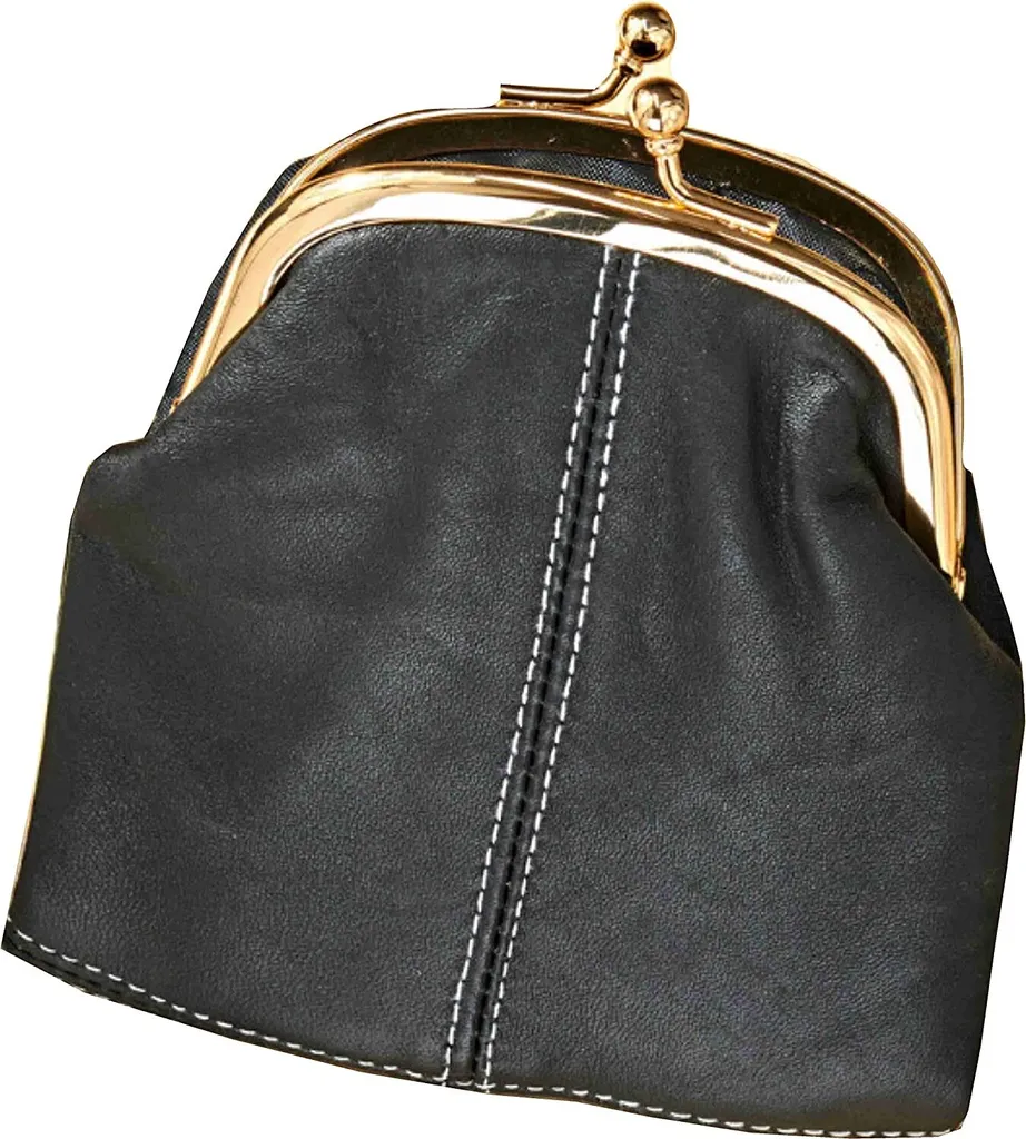 Portafoglio da donna in vera pelle con scomparti per carte di credito con scomparti per carte di credito