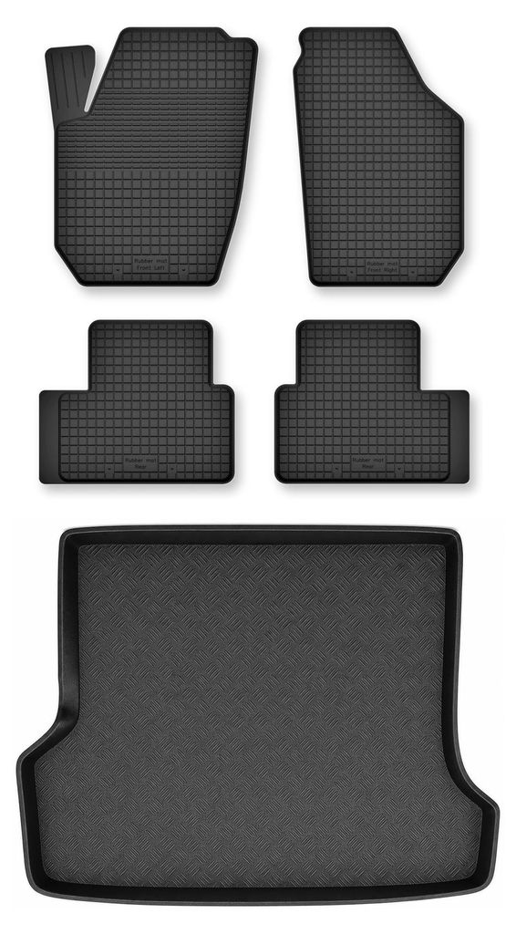 Tapis en caoutchouc + bac de coffre pour Volvo V70 II Image du produit 