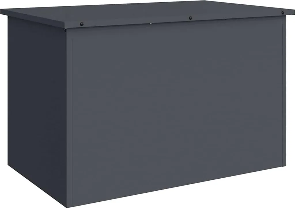 Box da Esterno Antracite 80x50,5x50 cm Acciaio - Baule Giardino Robusto