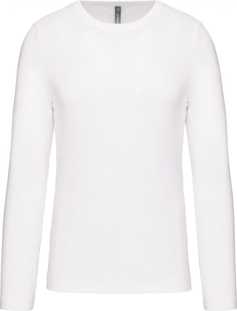 Kariban Mens long-sleeved crew neck T-shirt