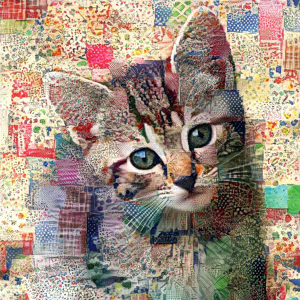 Puzzle 500 pièces SunsOut Quilted Tabby Kitten - Chatons de Collection