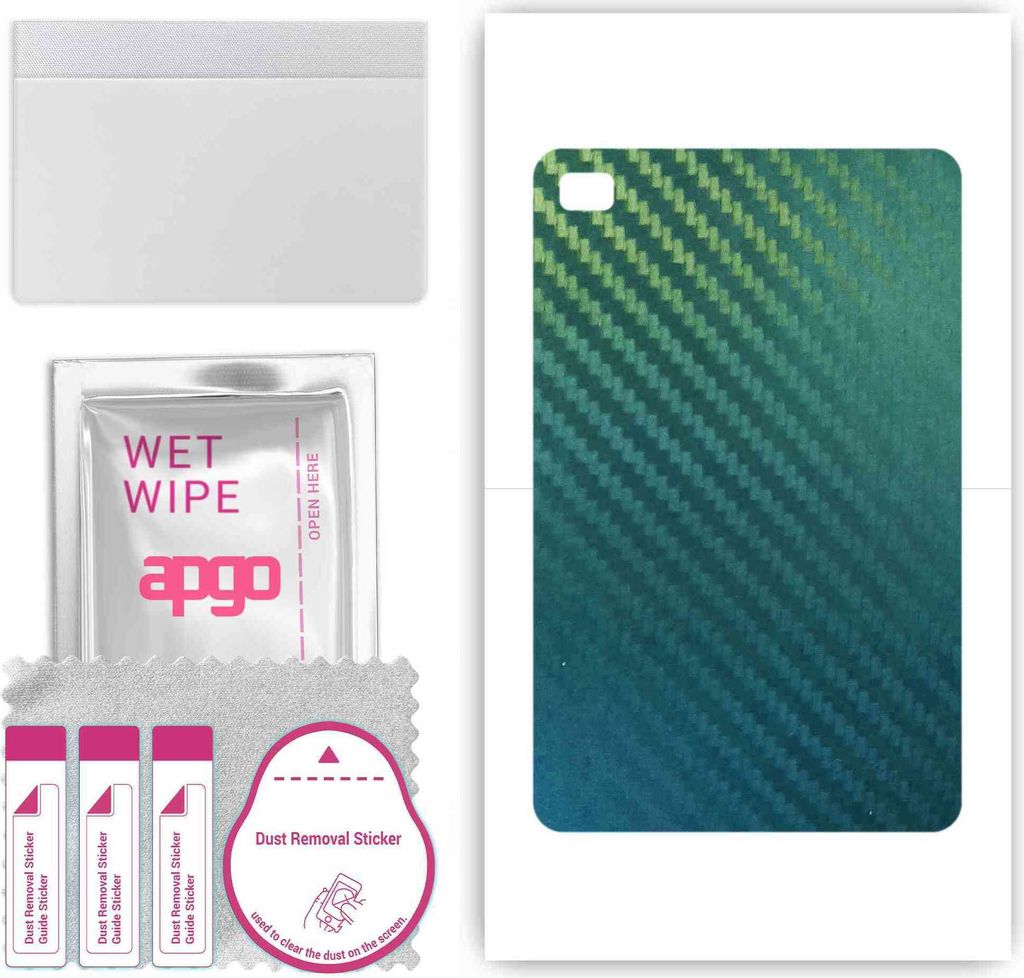 apgo Rückseite Schutzfolie, Skin, kompatibel mit Teclast T40, Hinten Displayschutzfolie aus Vinylfolie, kratzfest, einfache Montage - Kohlenstoff-...