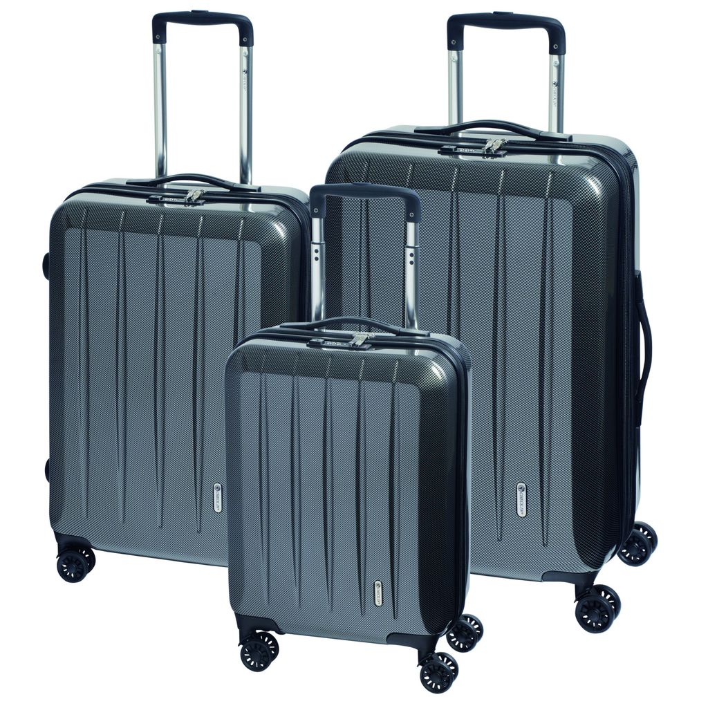 Check.IN 3-tlg. Kofferset LONDON 2.0 mit 4 Rollen - carbon Produktbild 