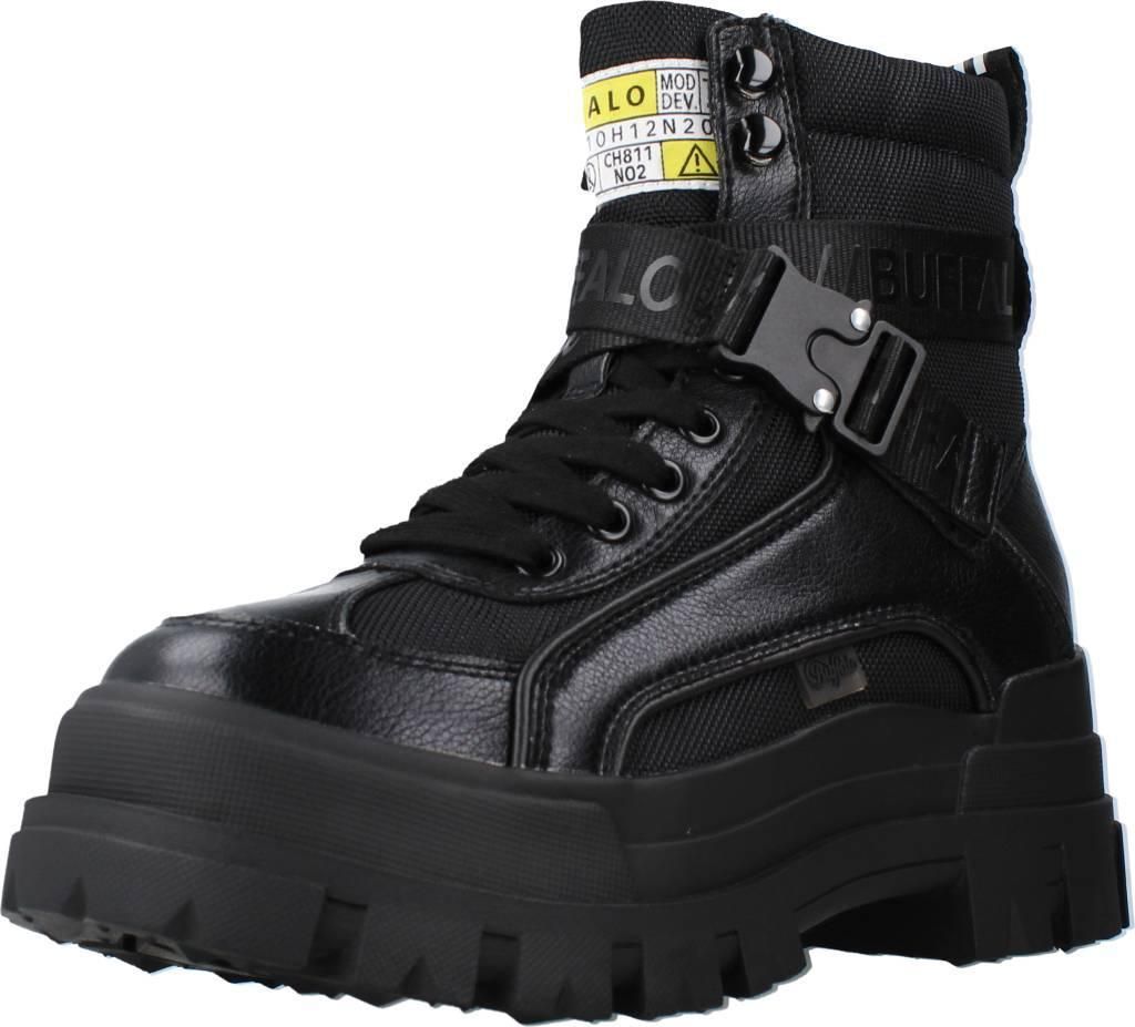 Buffalo Damen Aspha Com1 - 1622077 Schwarz, Farbe:Schwarz, Damen Schuhe:37