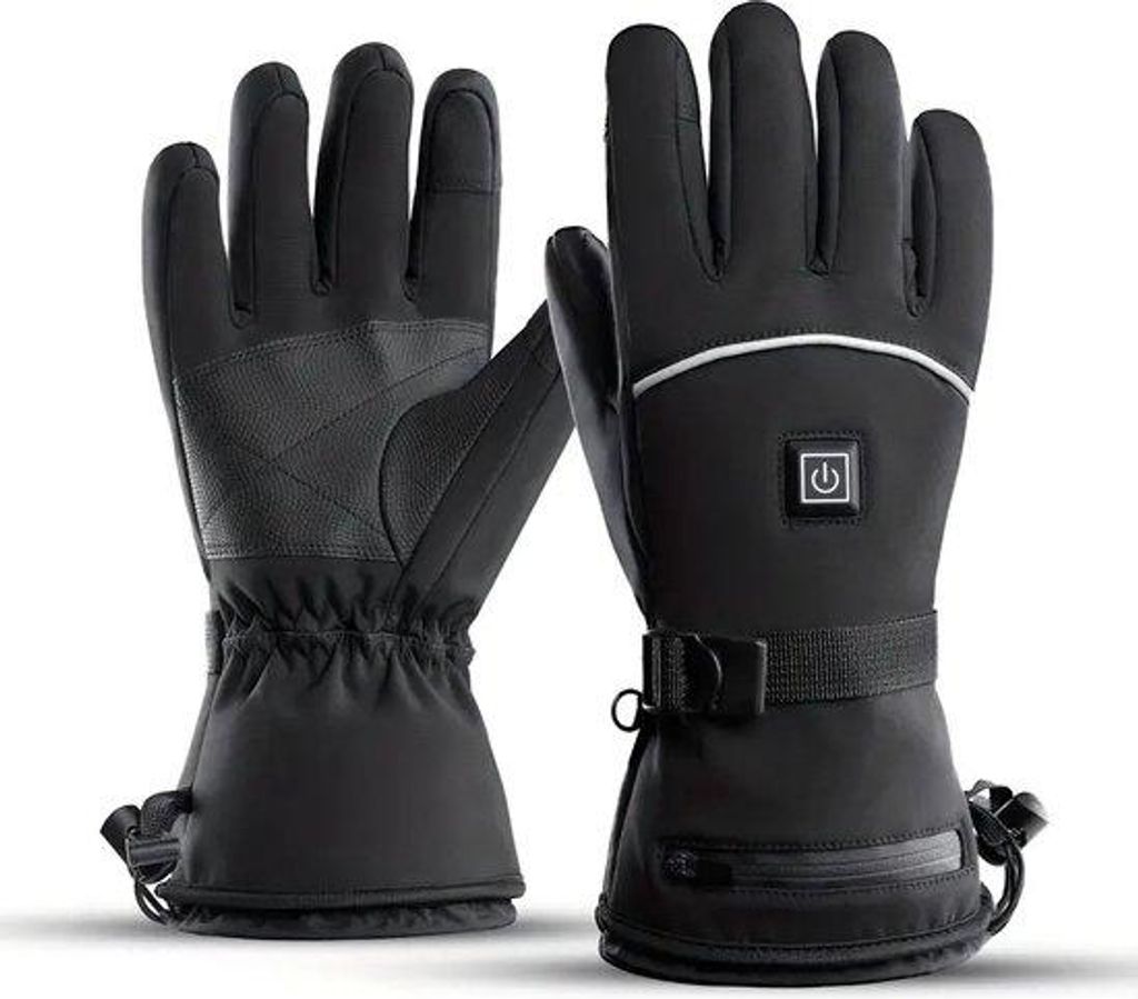 Elektrische Winterhandschuhe mit 3 Heizstufen - Wasserfest, Anti-Slip & Abriebfest - Touchscreen kompatibel - Isolierte Winterhandschuhe - inkl. Ba...