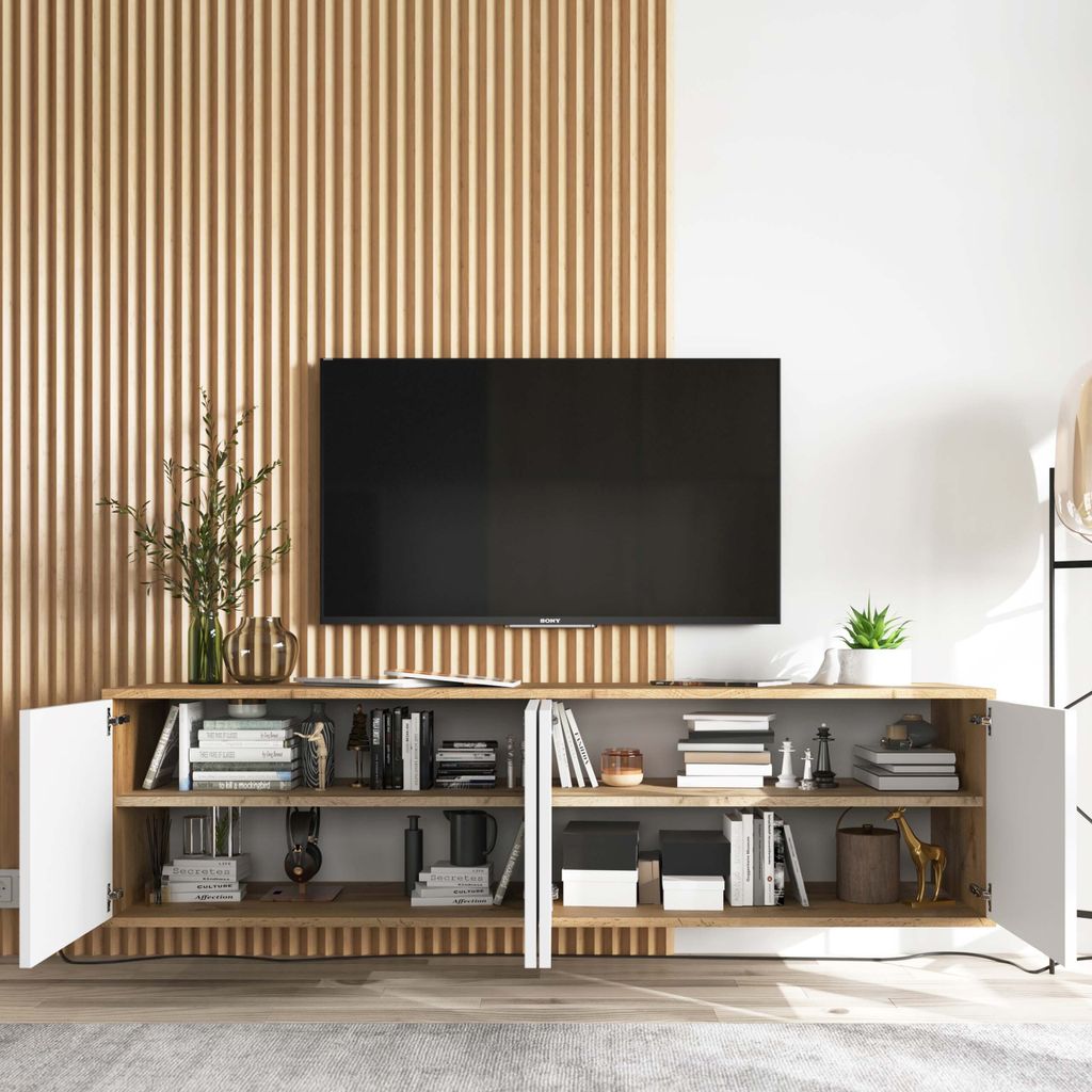 TV-Wandschrank TV-Schrank Fernsehschrank Apollo 2 Viertürig Produktbild 3