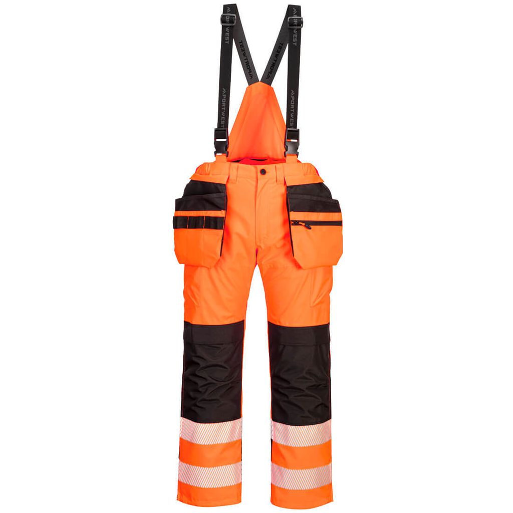Portwest PW356 PW2 Warnschutz-Latzhose Orange/Black Gr. XXXL