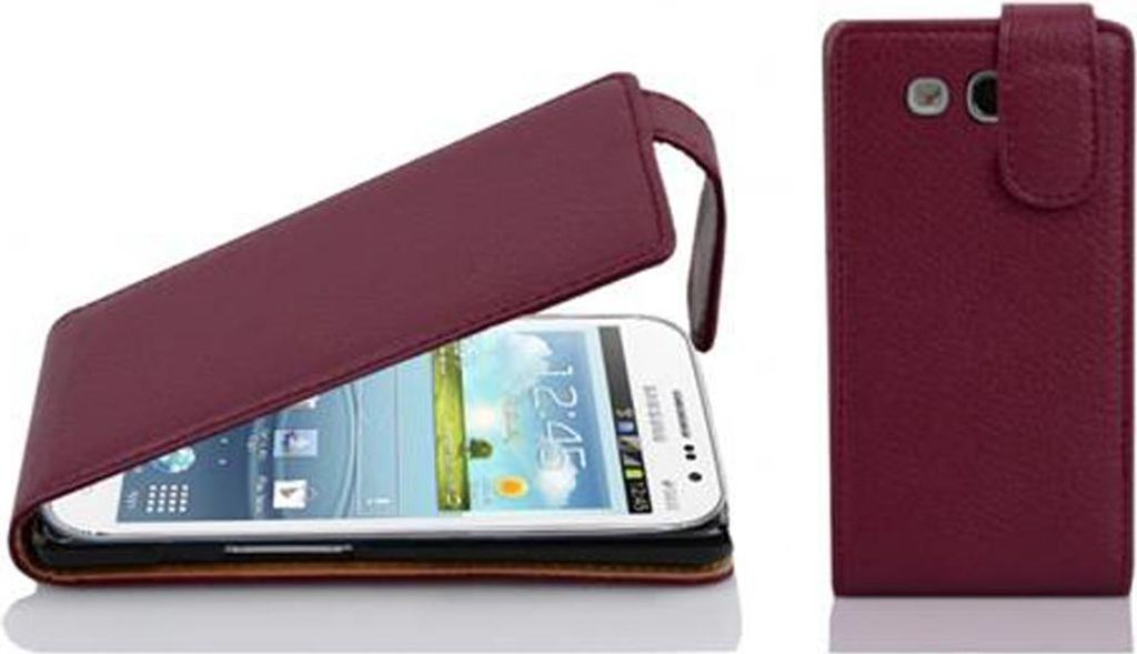 Cadorabo Schutzhülle für Samsung Galaxy WIN Hülle in Lila Flip Etui Handyhülle Case Cover Kunstleder