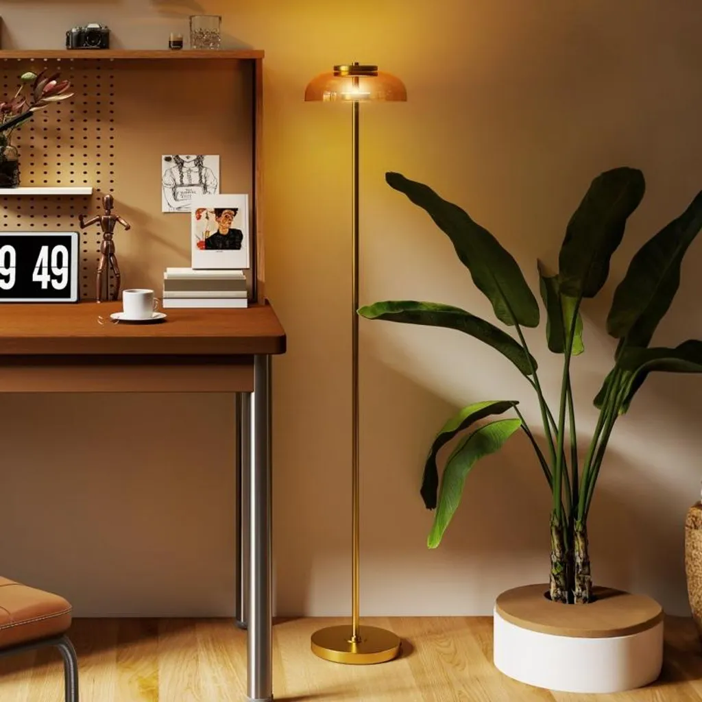 Piantana LED Luxury Fortuna Lai Ottone 3000K: Design Esclusivo