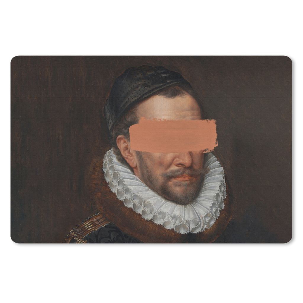 MuchoWow Mauspad Mousepad Wilhelm von Oranien - Adriaen Thomasz - Gemälde 27x18 cm - Mousepads - Maus Mat - Pad - Mausunterlage - Büroartikel -...
