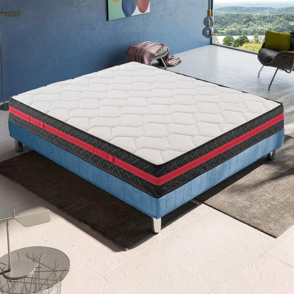 Matratze 200x200 cm, Höhe 28 cm, Visco-Matratzen, H3, Ergonomisch