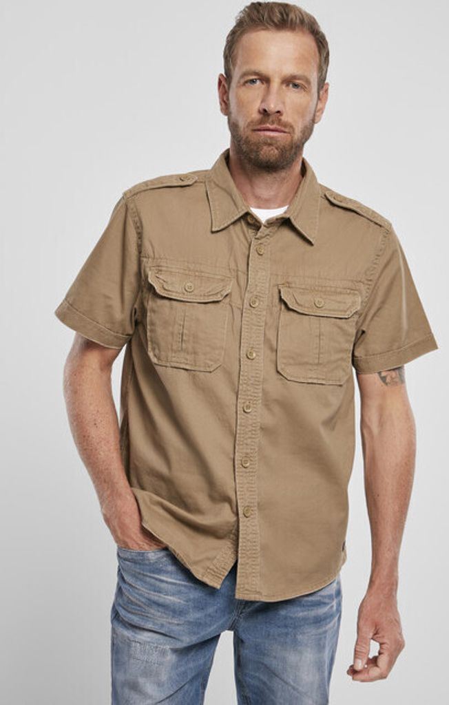 Pánské kraťasy Brandit Vintage Shirt shortsleeve camel - L Obrázek produktu 