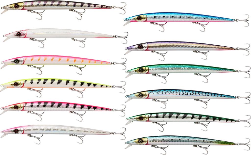 Savage Gear Barra Jerk 17.5cm - Meereswobbler, Gewicht:29g, Länge:17.5cm, Farbe:Phantom Barracuda, Laufverhalten:Sinking (0.6m - 1.2m)