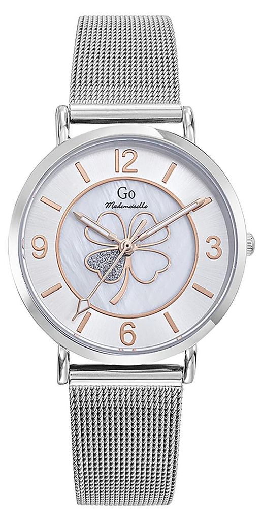 Girl Only GO Damen Armbanduhr Mademoiselle Quarz-Uhr Edelstahl silber UGO695641