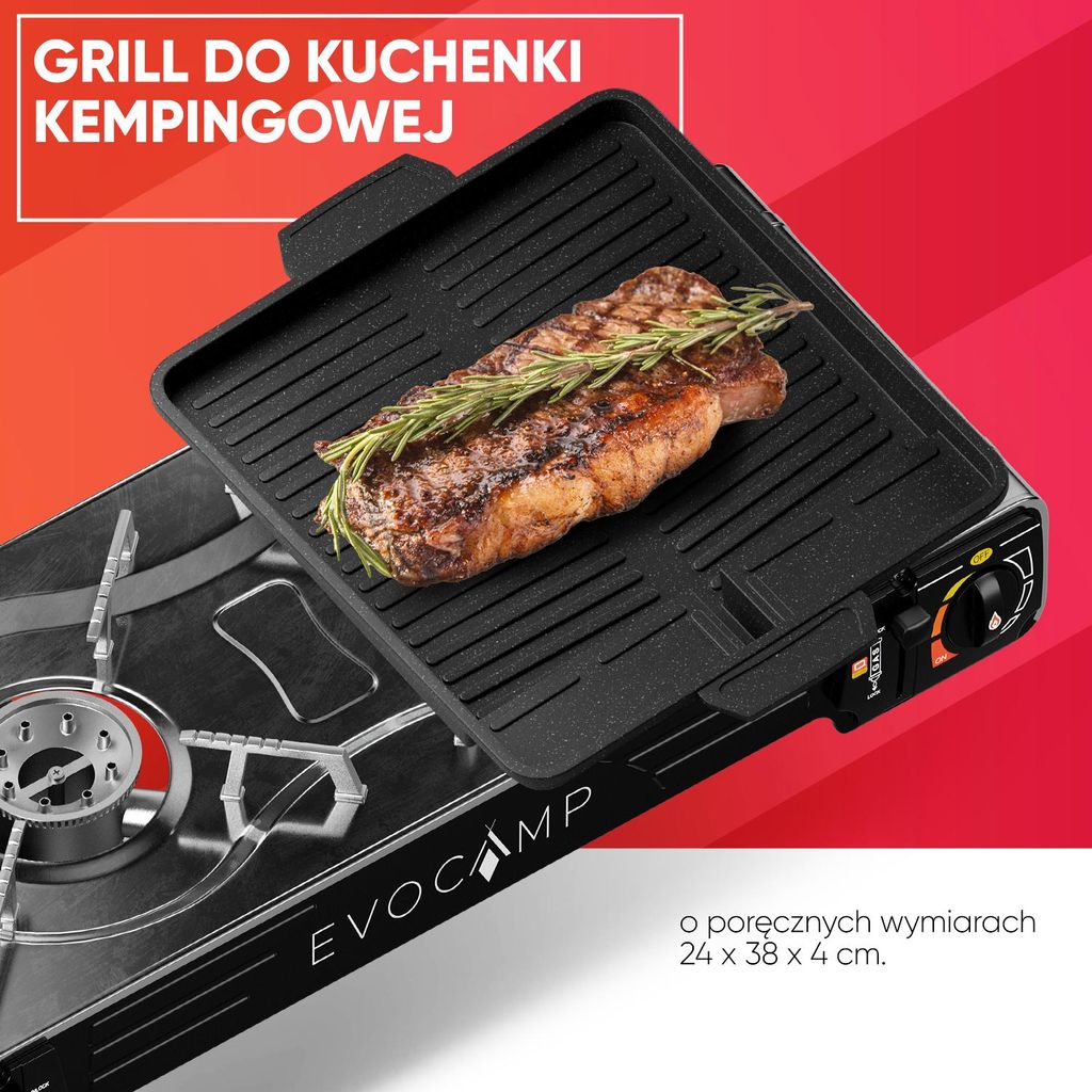 Płyta grillowa do kuchenki gazowej, nieprzywierająca Zdjęcie produktu 