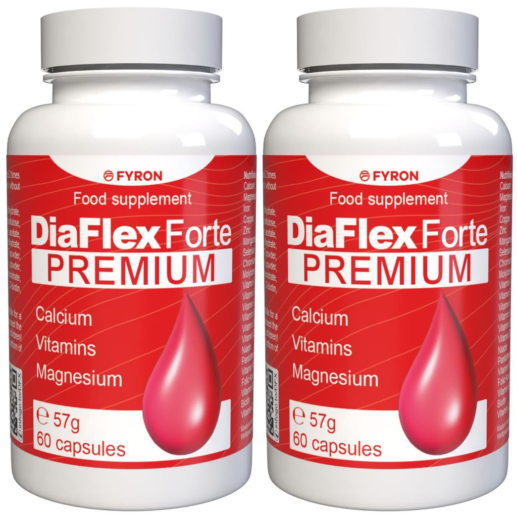 Diaflex Forte Premium - 120 capsules (2 x 60 capsules), lot Image du produit 