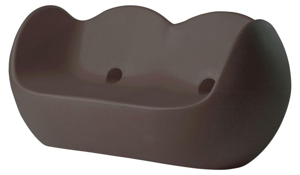 Schaukelsofa für Innen und Außen, modernes Design, Slide Blossy - Braun
