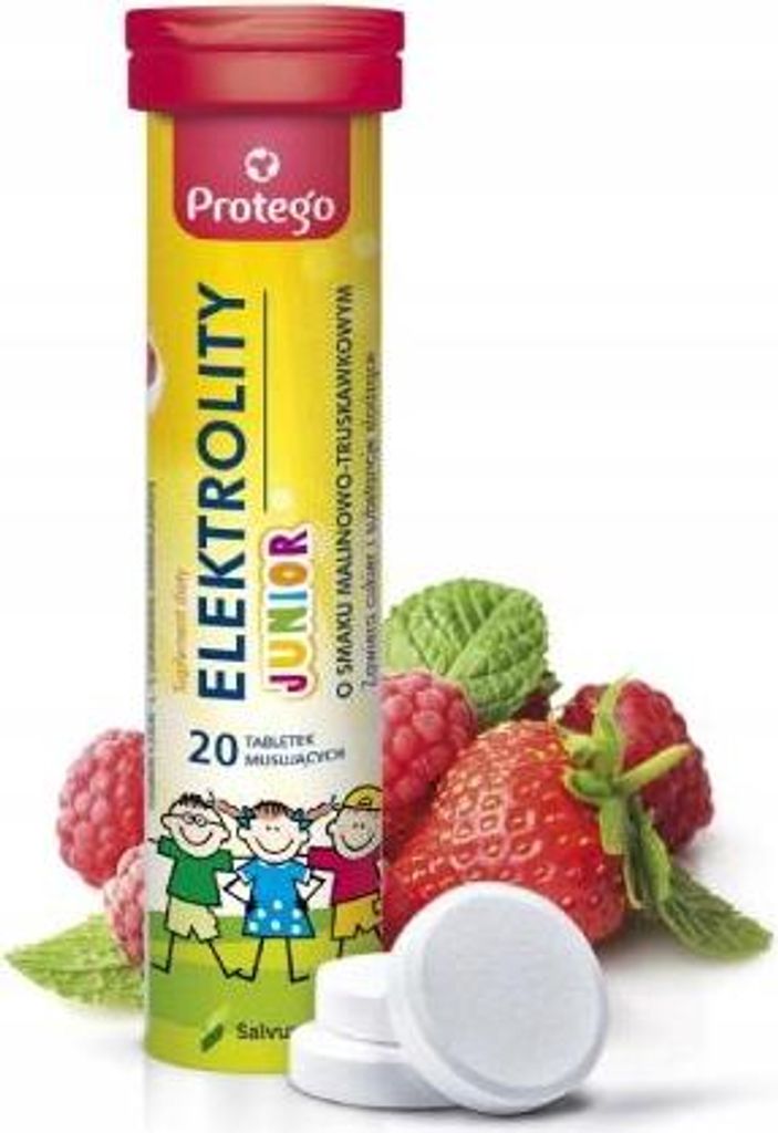 Protego Junior Elektrolyten voor kinderen, 20 tabletten in Productafbeelding 