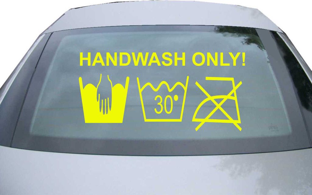 Indigos UG - Aufkleber Heckscheibe & Motorklappe DE6021 - neongelb - 600x285 mm - handwash only! - Auto Scheiben Fenster Heckklappe Tuning Racing J...
