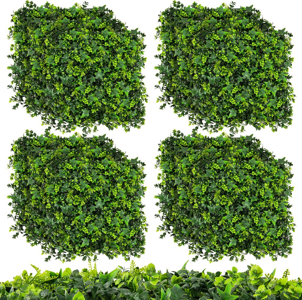 COSTWAY, lot de 12 haies artificielles, 50,5 x 50,5 cm, Image du produit 