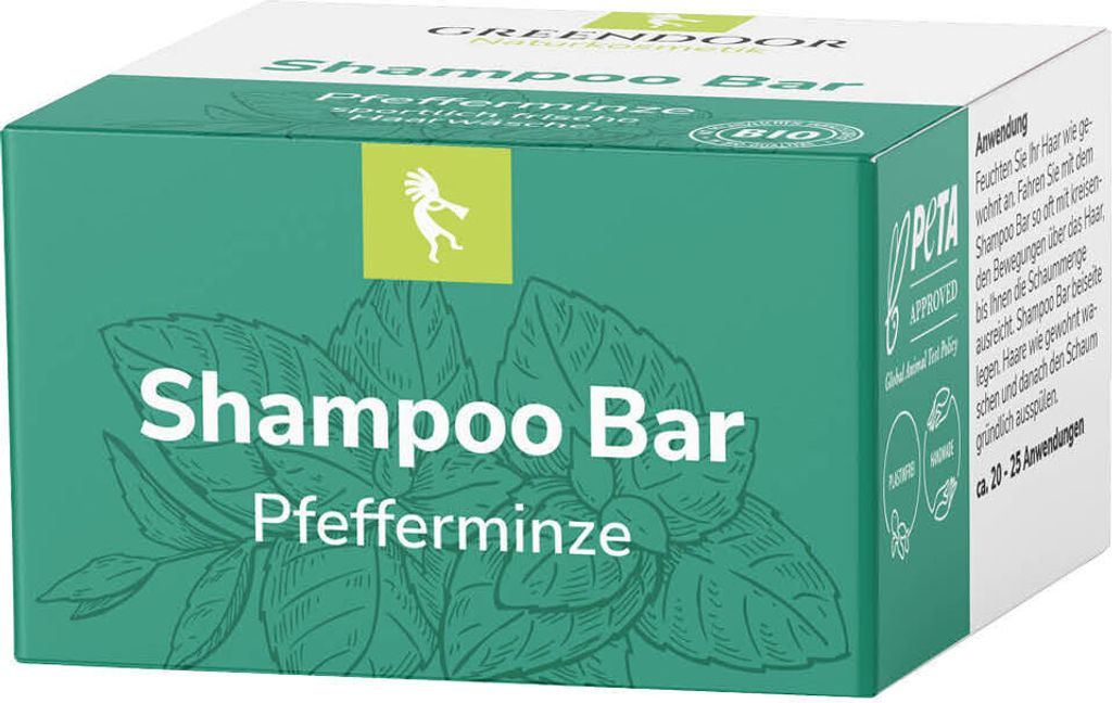 GREENDOOR Shampoo Bar Pfefferminze