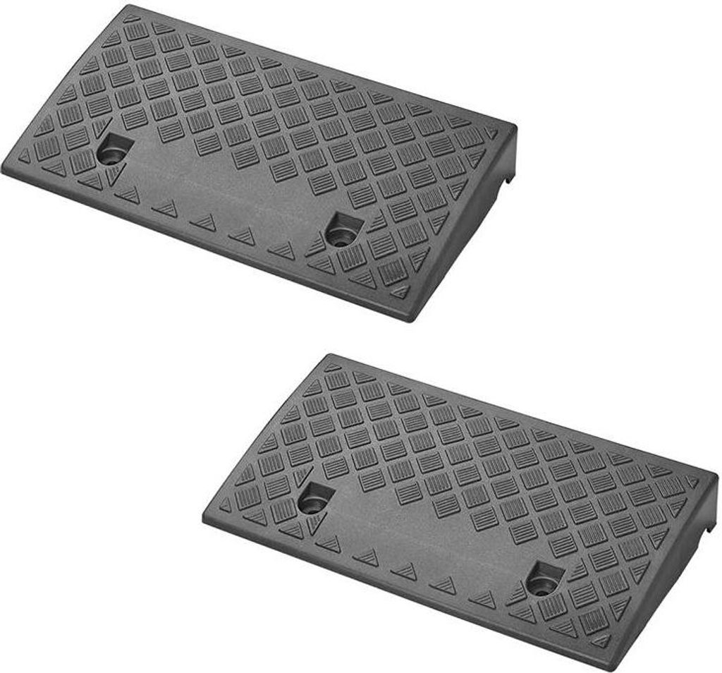 ProPlus 2er-Set Auffahrrampe 50 x 27 x 7 cm – Schwarz Produktbild 