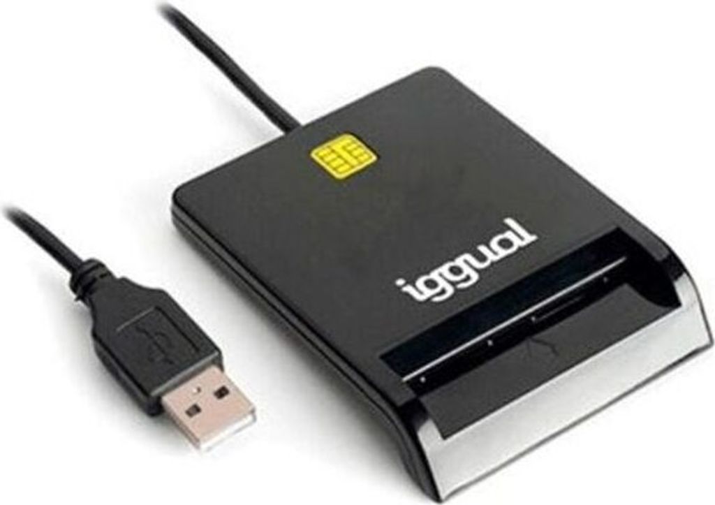 iggual IGG316740, USB, Schwarz, ATM/CAC/ID/IC/SIS, 420 kbps, 1,2 m, Windows, macOS, Linux