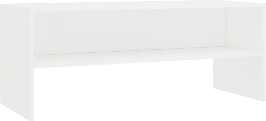 Mobile TV Bianco 100x40x40 - Ottimizzazione Spazi Materiale Legno