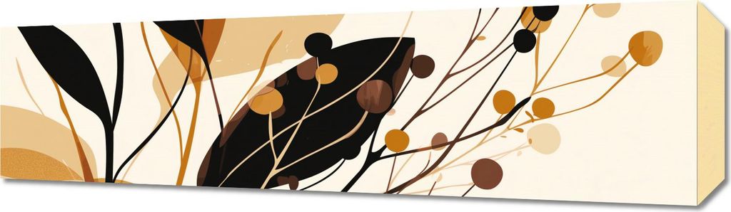 Bild 70x20cm Herbstsilhouetten