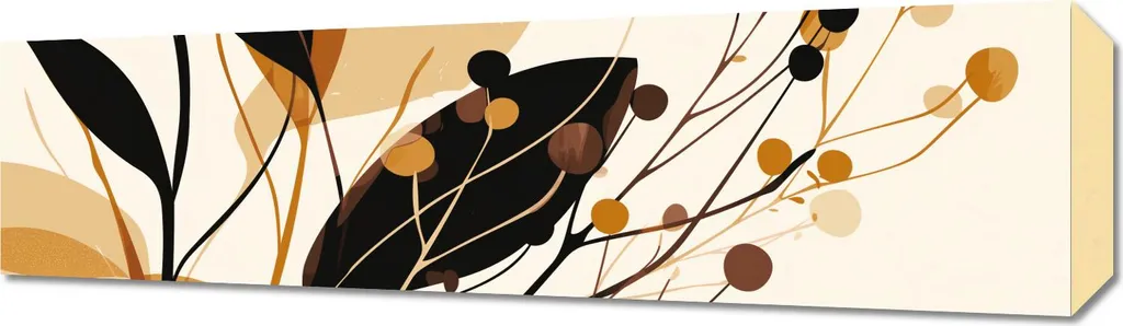 Offerta Quadro 70x20 cm Silhouettes Autunnali - Prezzo Speciale Online