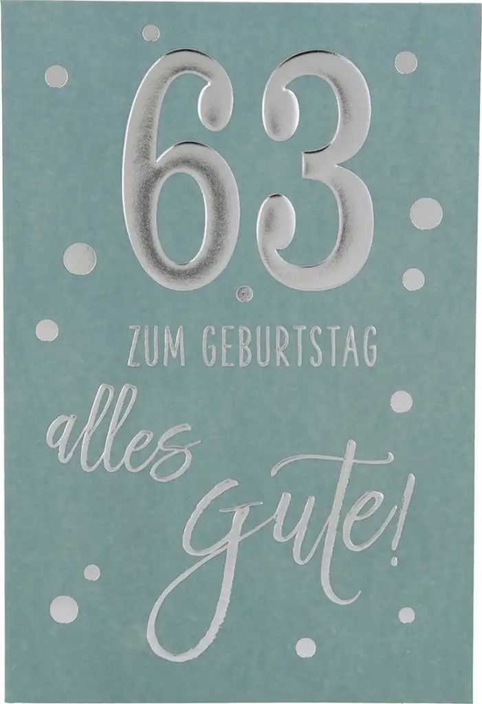 Depesche Zahlenkarten - Das beste Alter Sortierung : 63 Zum Geburtstag alles Gute! Zahlenkarte Sortierung: 63 Zum Geburtstag alles Gute!