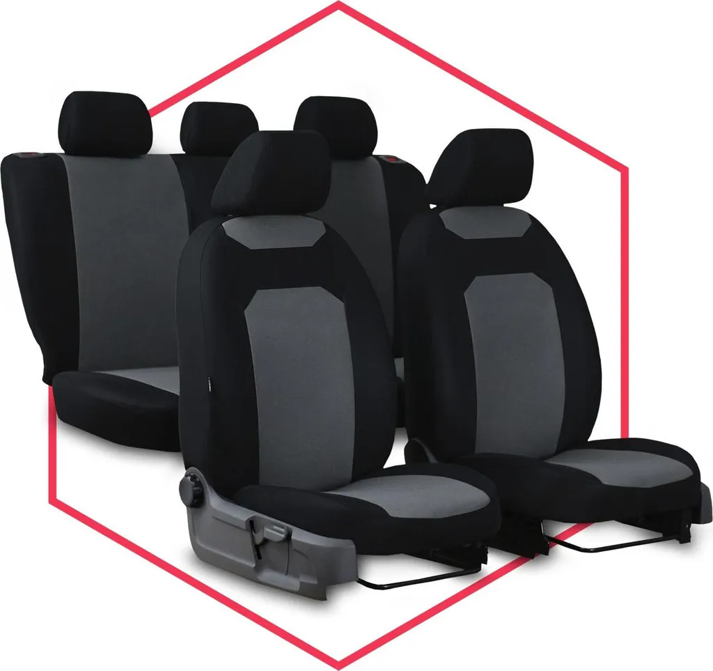 Coprisedili auto Coprisedili universali per Fiat Tipo II Set grigio - 12
