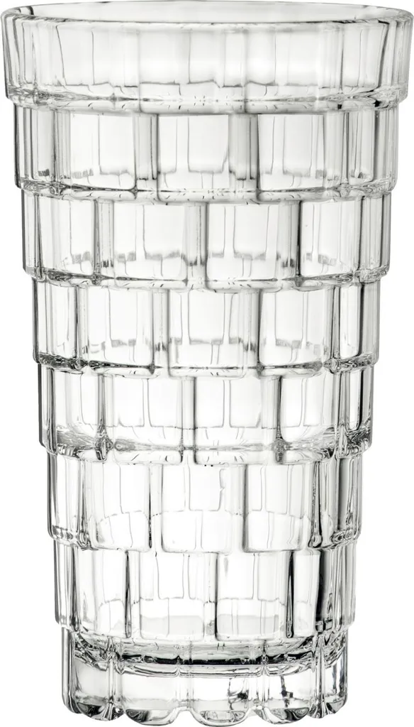 Grand gobelet en verre transparent 390ml RCR Snack pour eau et sodas