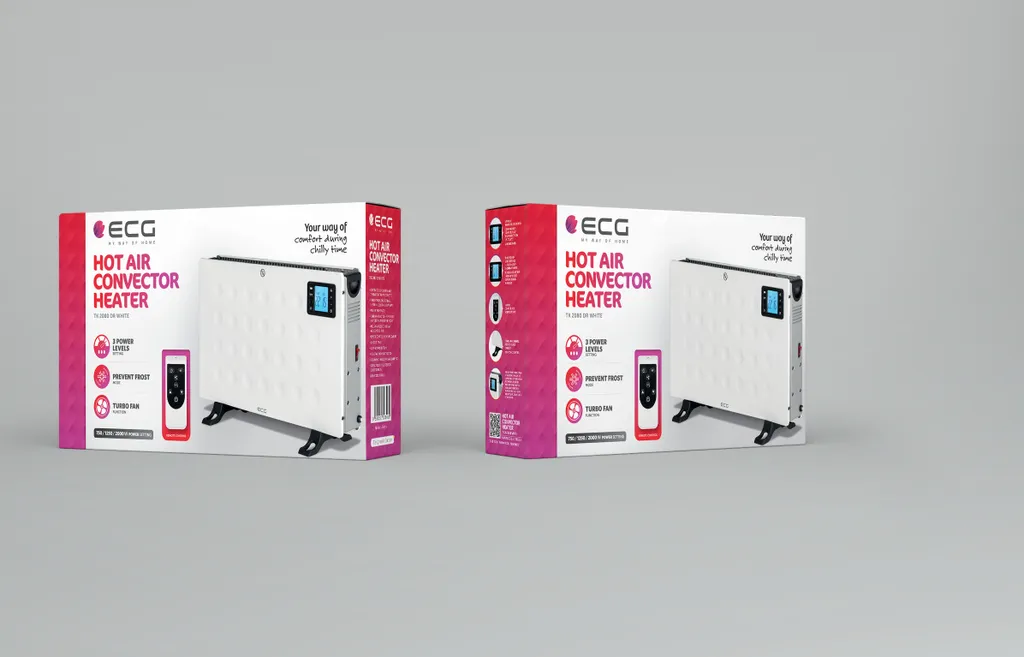 Convecteur ECG TK 2080 DR Blanc 2000W avec télécommande infrarouge - 8