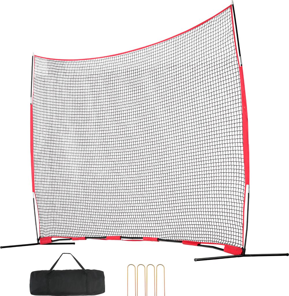 SucceBuy Backstop-Netz, 16 x 10 Fuß Sport-Barrierenetz, tragbares Trainingsgerät mit Tragetasche, Schutzschirm für Baseball, Softball, Fußball,...