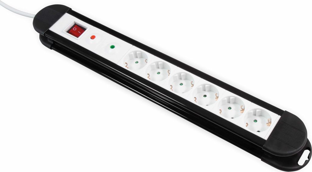 multiprise 6 prises McPower "KL-06", protection contre les Image du produit 