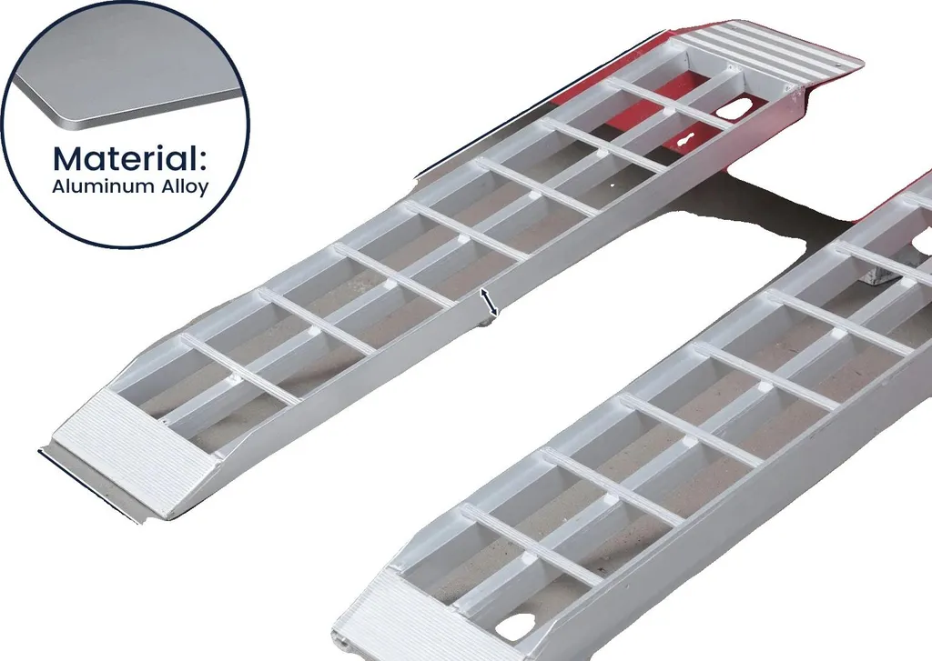 Rampe d'accès utilitaire légère et robuste 1500 lbs pour seuil et garage