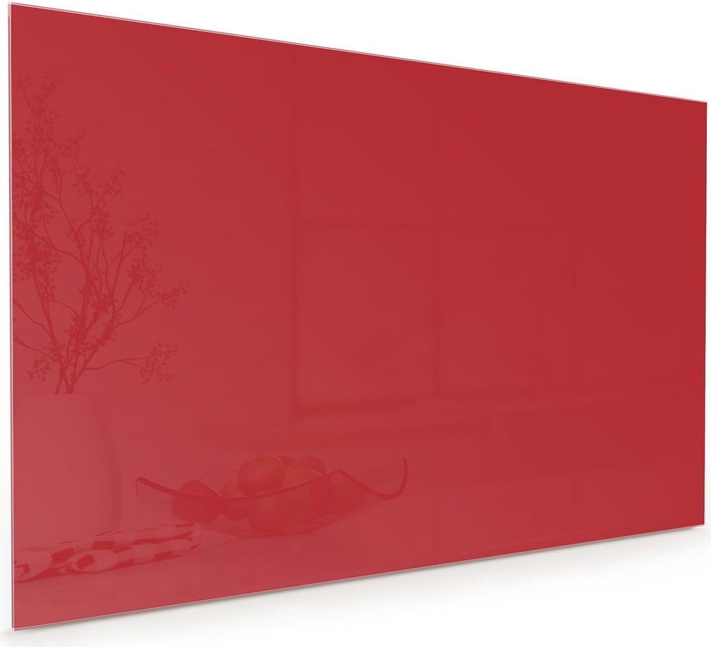 Küchenrückwand Spritzschutz Glas mit Motiv Weinroter Hintergrund III 40 x 40 cm