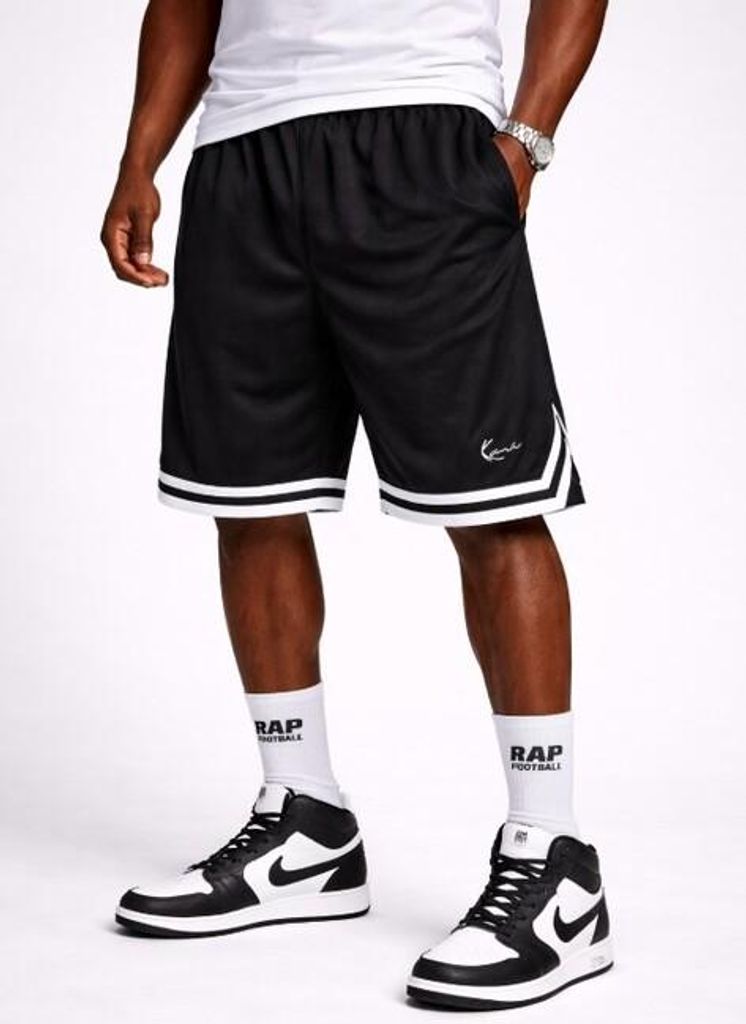 Pánské kraťasy Karl Kani Signature Mesh Shorts Black White Obrázek produktu 