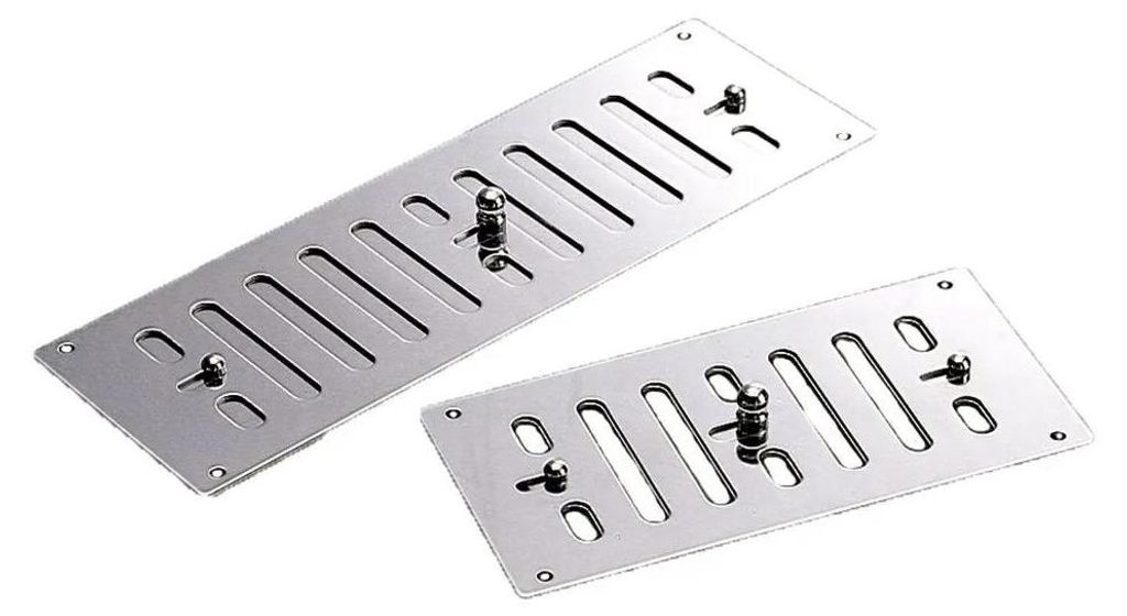 Talamex Schließbarer Lüftungsgitter Silber 152 x 76 mm Produktbild 