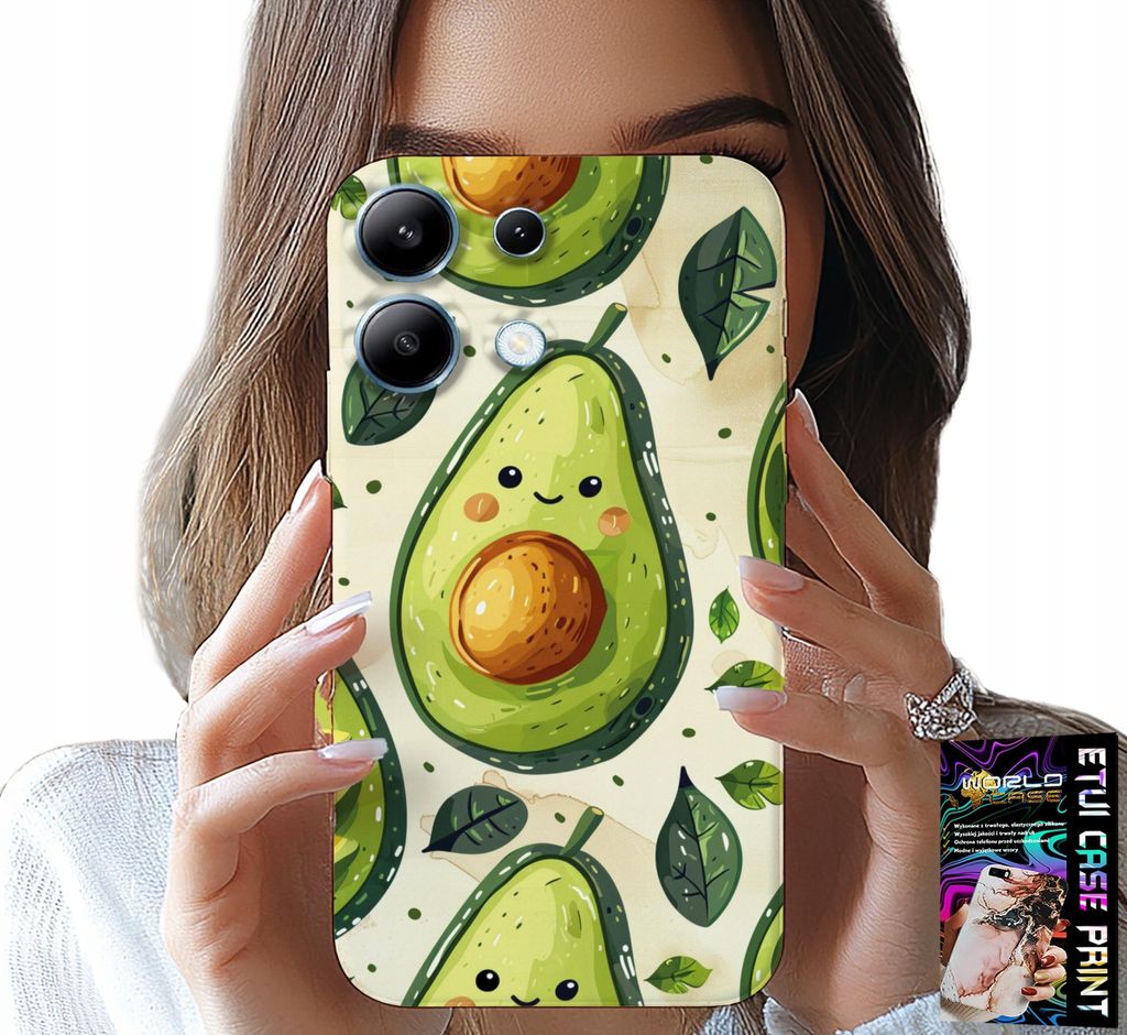 Fall Für Xiaomi Note 14S - Süss Lächelnd Avocado Fall