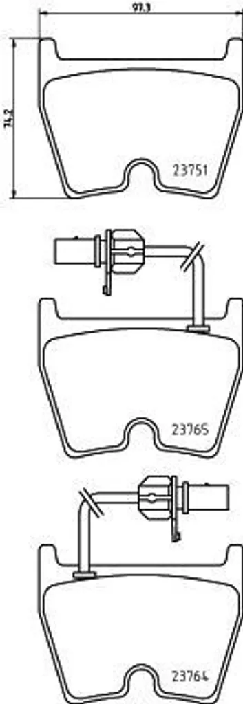 Plaquettes de frein HELLA 8DB 355 009-191 pour Audi A6 et VW Phaeton