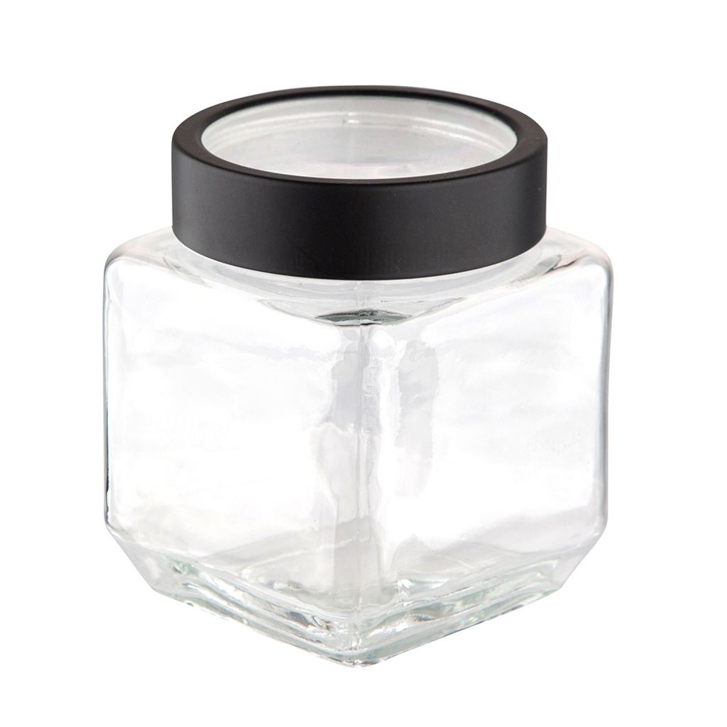 Quadratischer Glasbehälter / Glasdose / Einmachglas 0,5 l