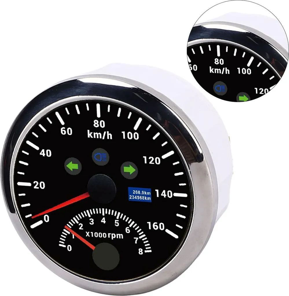 GPS Speedometer Haute Précision 85mm : Fini les erreurs de Vitesse et RPM