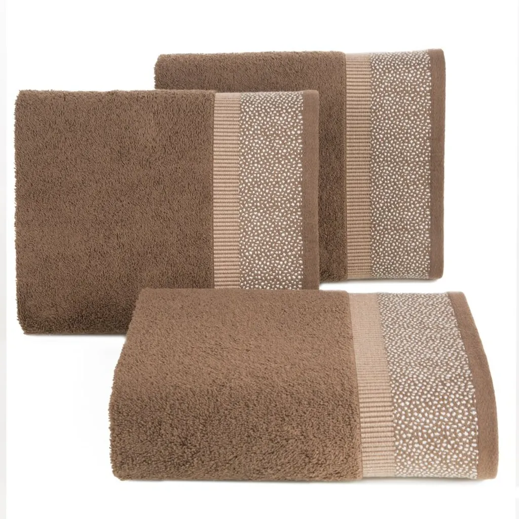 Asciugamano Marit Eurofirany 70x140 Marrone Scuro Spugna 485g
