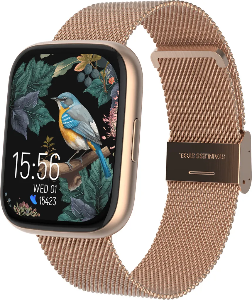 Forever ForeVigo 4 SW-330 Montre Connectée Rose Or Écran Amoled IP68