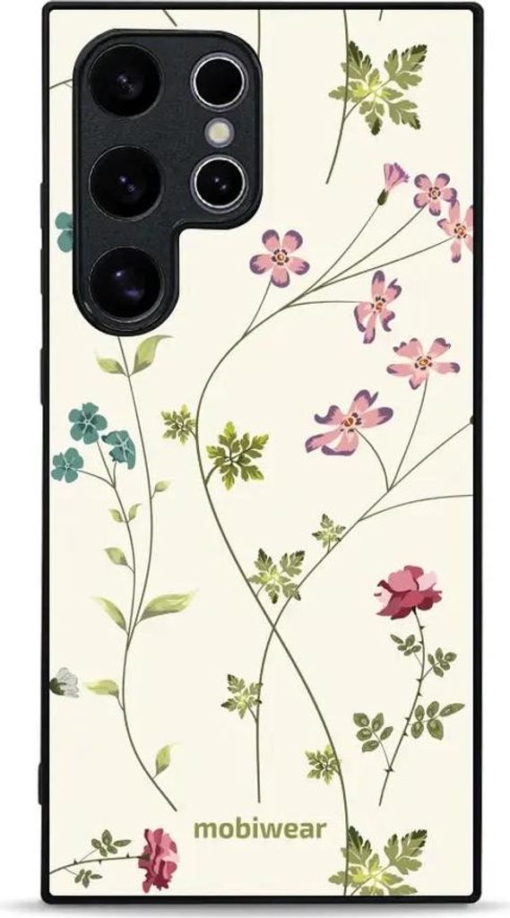 Handyhülle für Galaxy S24 Ultra, Mobiwear Glossy Case, Idyllische Blüte